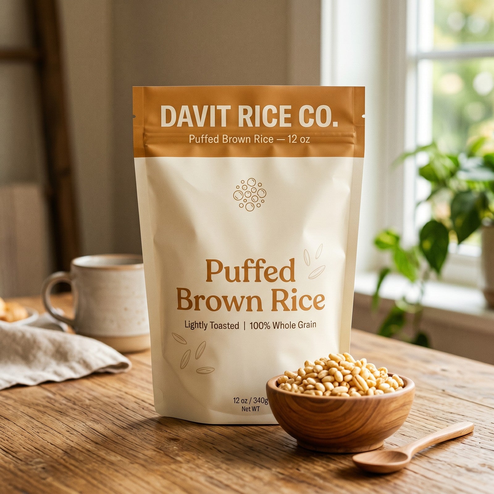 Puffed Brown Rice Cereal — 12 oz
