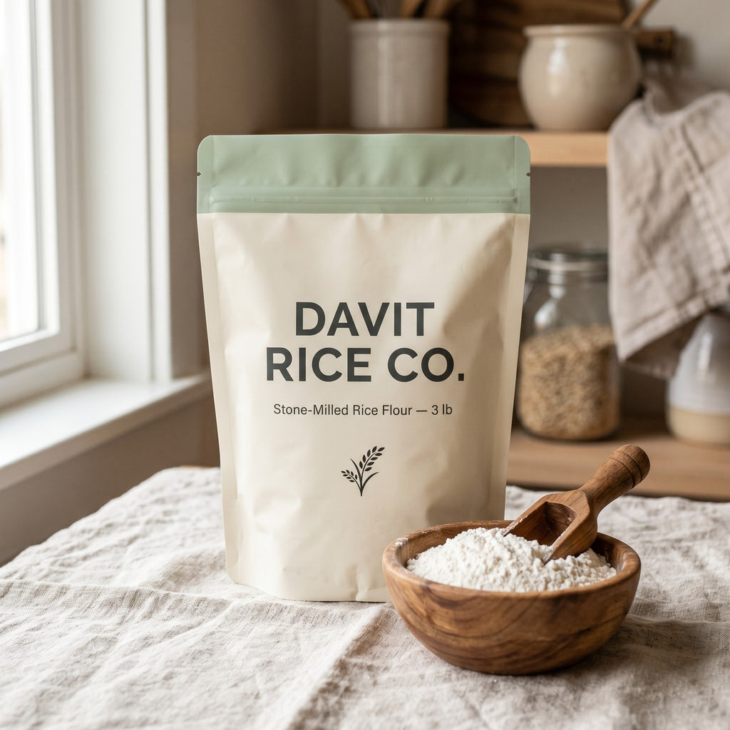 Stone-Milled Rice Flour — 3 lb Bag